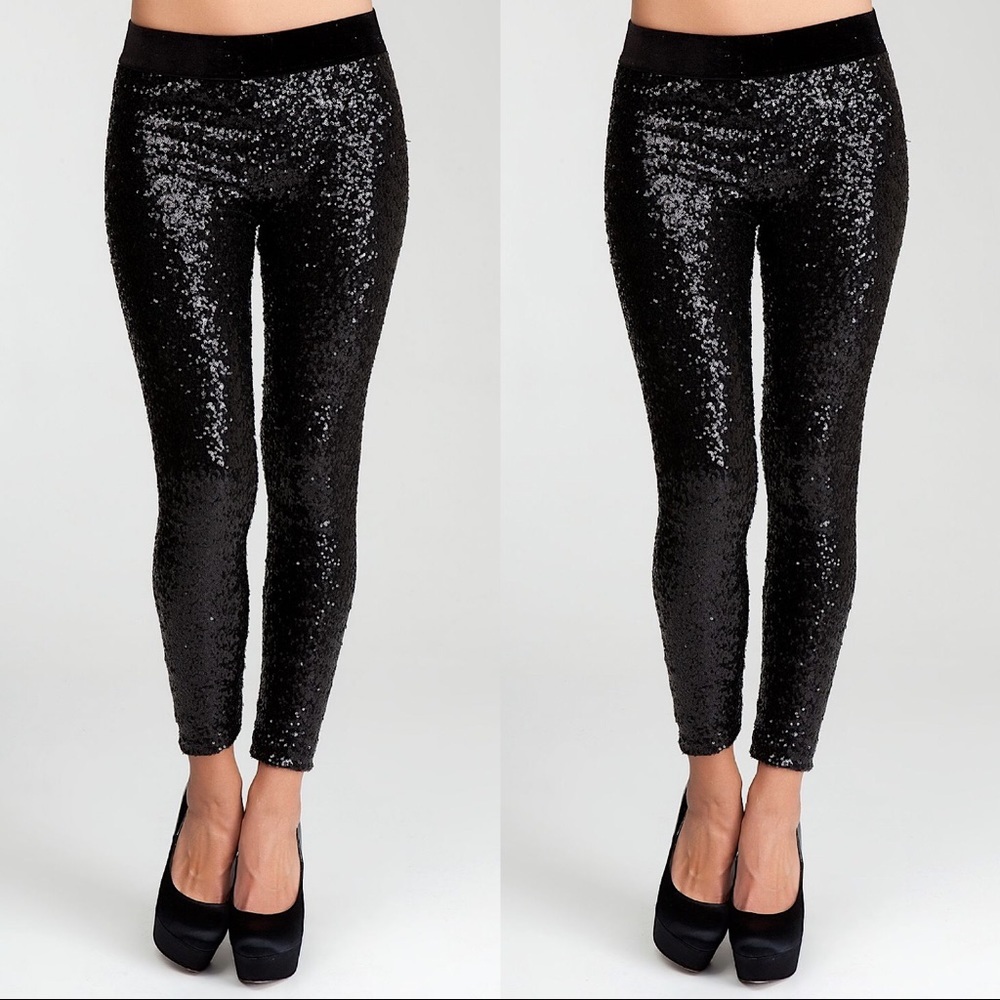 Bebe sequin leggings pants xs